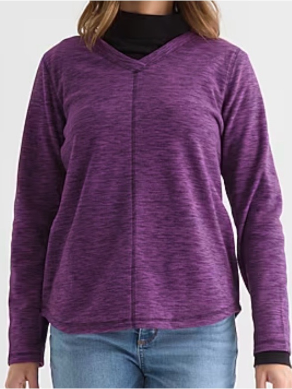 St. John’s Bay V-Neck Polar Fleece Sweatshirt